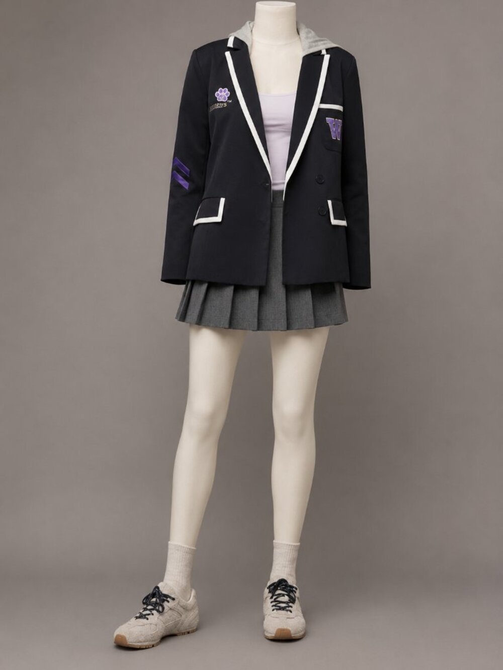 The Wild Collective x Anthropologie Small NCAA Huskies Piped Blazer - NWT